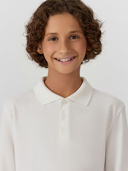 Поло для мальчиков белое - Mark formelle фото 4