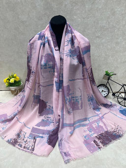 Легкий платок на голову и шею, мультицвет