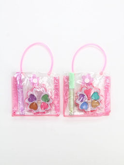 Косметика детская в сумочке «Ты прекрасна» для девочек: блеск прозрачный 10 г, тени 4 цвета, МИКС