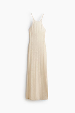 Vestido efecto crochet con espalda escotada