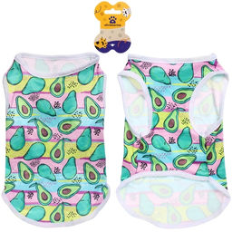 Цена за 2 шт. Майка для собак мелких пород "БРО на стиле", авокадо, размер М (длина спинки 29см, объем груди 35см, от 3 до 6кг)