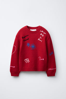 EMBROIDERED KNIT JUMPER