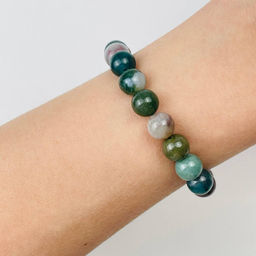 Браслет из Мохового агата 18,5 см