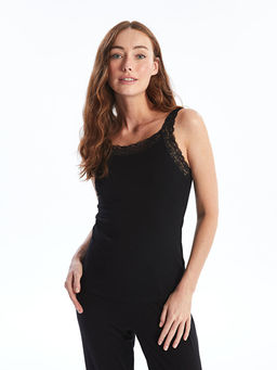 U Yaka Dantel Detayl? Ask?l? Kad?n Atlet