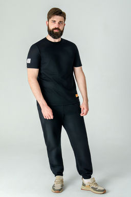 Арт. 613107 Комплект с брюками мужской 48-56 (5 шт) Цвет:черный - Идеал фото 6