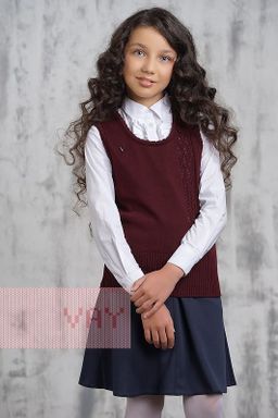 Жилет для девочек 5223-7082 - Vay kids школа фото 2