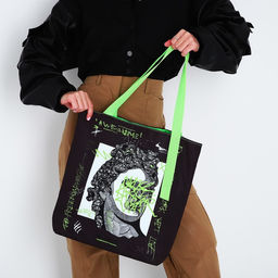 Сумка-шопер Scupture без молнии с подкладкой, цвет чёрный - Nazamok фото 2