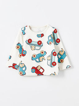 Bisiklet Yaka Uzun Kollu Erkek Bebek Pijama ?st