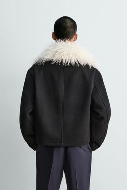 SHORT COMBINED COAT HARRY LAMBERT FOR ZARA X DISNEY  фото 3
