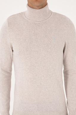 Erkek Slim Fit Bo_azl_ Yaka Ta_ Basic Kazak - U.s. polo assn фото 6