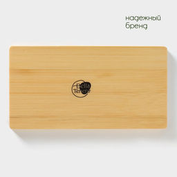 Набор для специй BellaTenero «Эстет. Грани», солонка, перечница 100 мл, на бамбуковой подставке, фарфор, белый