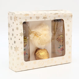 УЦЕНКА Новогодний подарочный набор косметики Зимняя вьюга с ароматом мандарина. Золотая серия. - SB BEAUTY фото 4