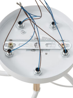 Люстра 20140/5, 3хE27, 60Вт, белый/золото
