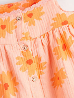 ?i?ekli K?z Bebek M?slin Bluz ve ?ort 2li