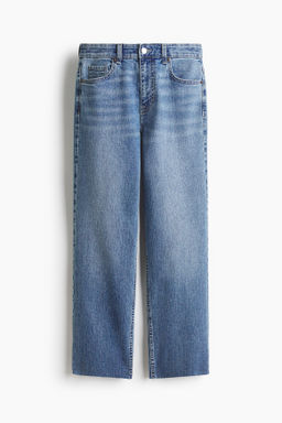 Flared Regular Waist Ankle Jeans