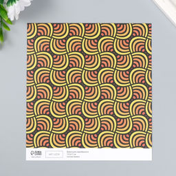 Цена за 10 шт. Бумага для скрапбукинга двусторонняя Color geometry плотность 180 гр 15,5х17 см - Арт узор фото 3