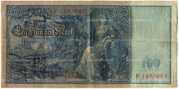 Банкнота 100 марок 1910 года Германия