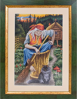 Набор для вышивания PANNA Золотая серия VS-0801 Баба - Яга 24.5 х 35 см