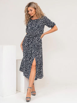 Платье женское, цвет черный белый - Текс-плюс фото 2