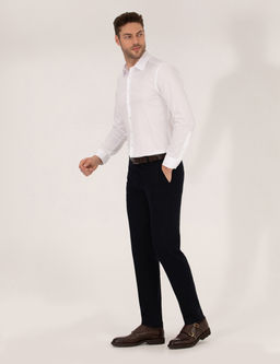 Beyaz Slim Fit Uzun Kollu G_mlek