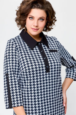 Платье Swallow 697.1 черно-белая гусиная лапка фото 7