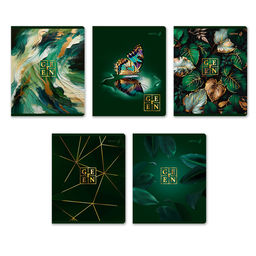 "Светоч" Т199 Тетрадь ученическая общая, тиснение золотой фольгой, A5 48 л. на скобе 60-65 г/кв.м , белизна 100 % 5 шт. клетка 01992 В цвете лета