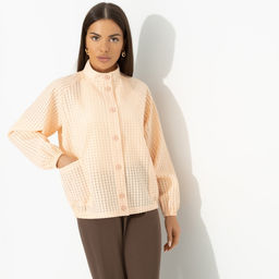 Бомбер фактурный из органзы, Неоновая нежность - Charutti фото 4