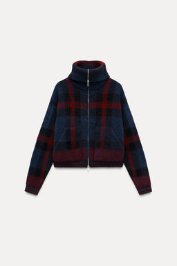 CHECK KNIT CARDIGAN - Zara фото 4