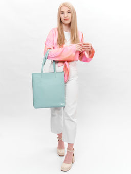 LACCOMA сумка P5566-голубой натуральная кожа полиэстер  фото 4