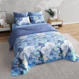 Постельное белье - Перкаль Премиум - "Одуванчики" 1.5 сп. (нав.70х70)