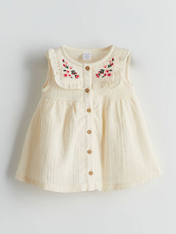 ?i?ek Nak??l? M?slin K?z Bebek Elbise