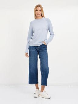 джемпер женский из шерсти с круглым вырезом - Glenfield фото 2