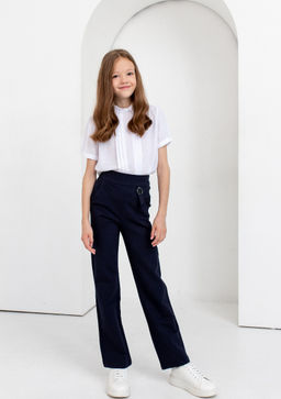 19121(22-27) Брюки школьные для девочки - Kiko фото 8