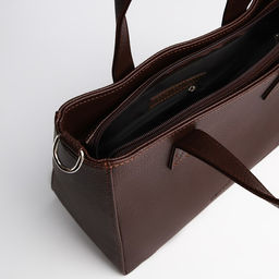 Сумка женская TEXTURA, тоут, средний размер, цвет коричневый фото 7