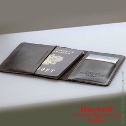 Мужская кожаная обложка Dierhoff Д 6011-902 - Sergio valentini фото 3