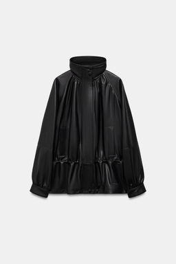 100% LEATHER JACKET ZW COLLECTION LIMITED EDITION - Zara фото 19