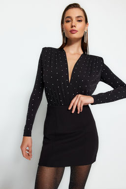 TRENDYOLMILLA Siyah Tasl? Vatkal? Orme Body TPRAW24BD00043  фото 3