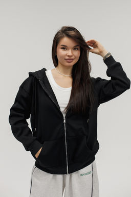 Худи на молнии с капюшоном