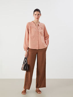 Ka??k Yaka Oversize Bluz