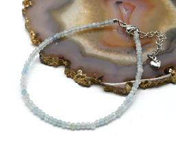 Браслет из граната зеленого рондель гр.3*2мм, 18см - Радуга камня фото 8