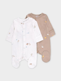 К 6541-2уп/милые животные,веселые гуси набор комбинезон (слип) яс