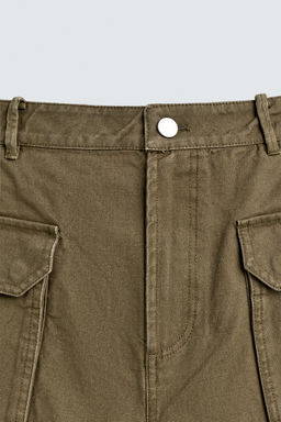 PANTAL?N WIDE FIT TRABILLA / Khaki - Zara фото 10