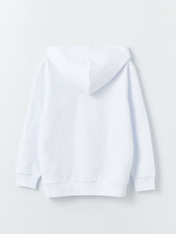 Be?ikta? Bask?l? Uzun Kollu Erkek ?ocuk Hoodie