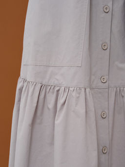 Платье хлопок OD-791-2 серый OD-791-2