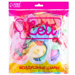 Шар латексный 12 Макарун, набор 100 шт., цвета МИКС - Leti фото 7