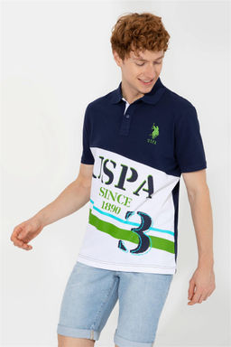 Мужская темно-синяя футболка с воротником-поло Неожиданная скидка в корзине - U.s. polo assn фото 3