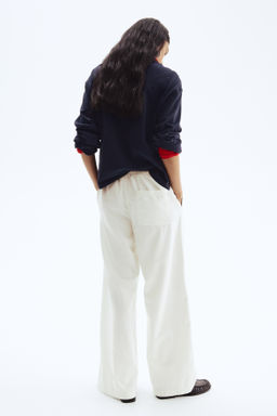Pantal?n denim con cord?n de ajuste - H&m фото 11
