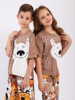 Пижама "Друзья" бежевый