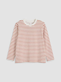 Bisiklet Yaka ?izgili Erkek ?ocuk Ti??rt