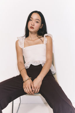Blusa con lazada y peplum - H&m фото 5